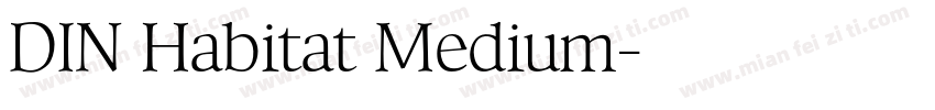 DIN Habitat Medium字体转换